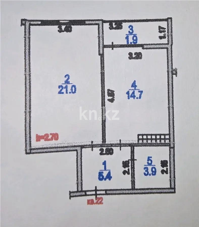 Продажа 1-комнатной квартиры, 46.9 м², мкр-н Шугыла, дом  340/33 - Продажа  однокомнатных квартир в новостройках Алматы фото 1 из 1