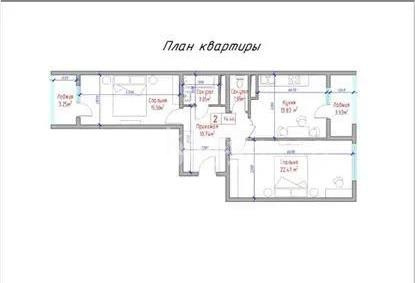 Продажа 3-комнатной квартиры, 74.46 м², ул. Алтын орда, дом  7/1а - Продажа квартир в новостройках Алматы с фото фото 1 из 1