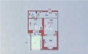 Продажа 1-комнатной квартиры, 44.8 м² - Продажа однокомнатных квартир в р-не Сарайшык Астаны фото 5 из 5