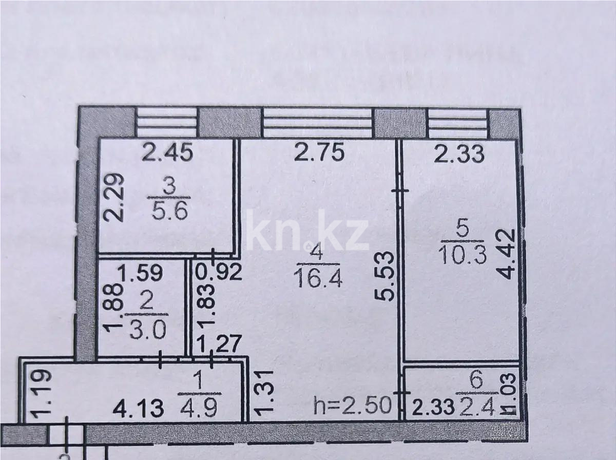 Продажа 2-комнатной квартиры, 42 м², мкр-н 21, дом  28 - Продажа  двухкомнатных квартир в Караганде без посредников с фото фото 1 из 1