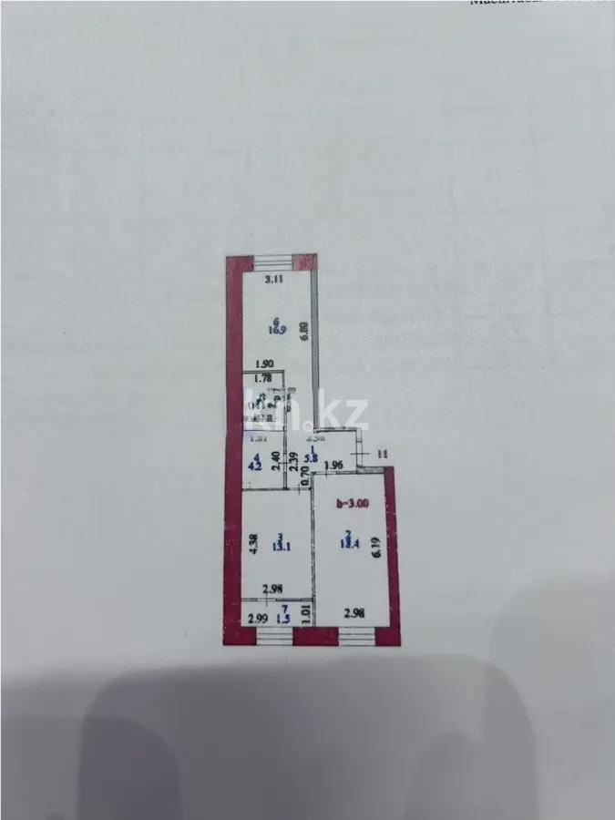 Продажа 2-комнатной квартиры, 63 м², ул. Нажимеденова, дом  30/1 - Продажа  двухкомнатных квартир в новостройках Астаны фото 3 из 3