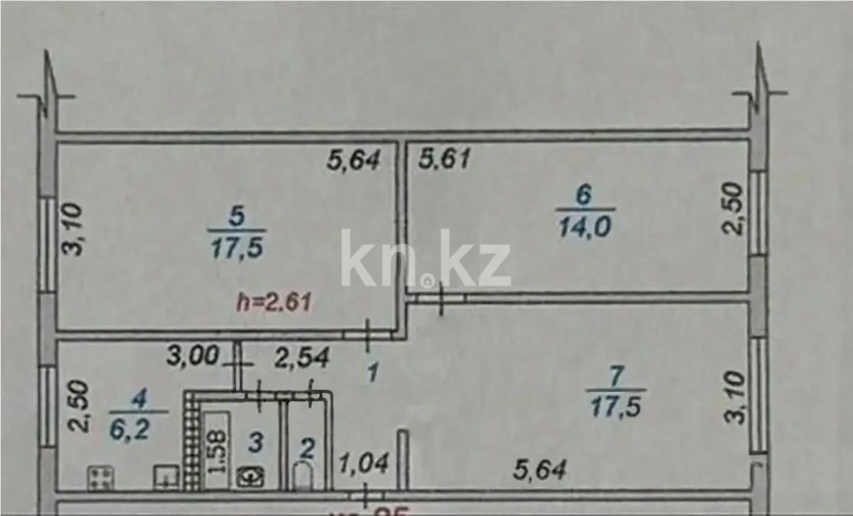 Продажа 3-комнатной квартиры, 64.8 м² - Продажа трехкомнатных квартир от собственников в Алматы - страница 5 фото 3 из 3