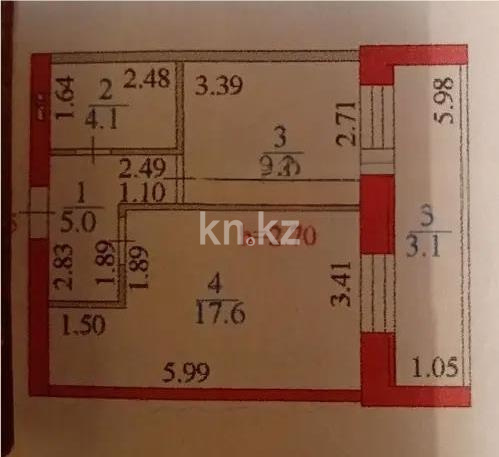 Продажа 2-комнатной квартиры, 40 м² - Продажа квартир в Астане без посредников фото 4 из 4