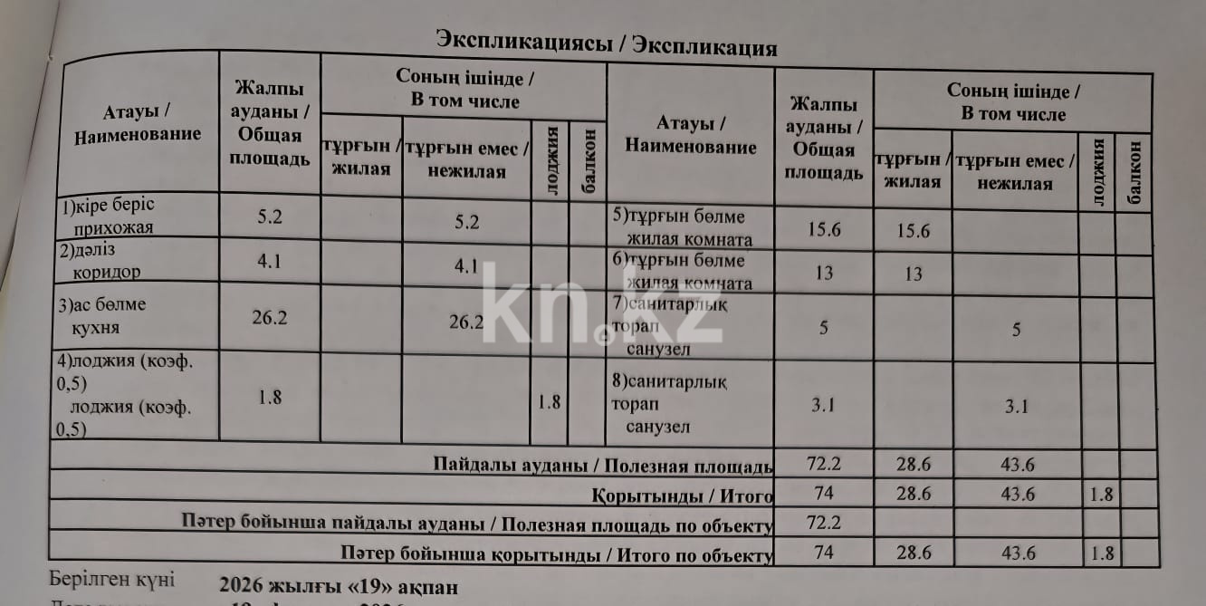 Продажа 3-комнатной квартиры, 74 м² - Продажа трехкомнатных квартир в Алматы фото 6 из 24