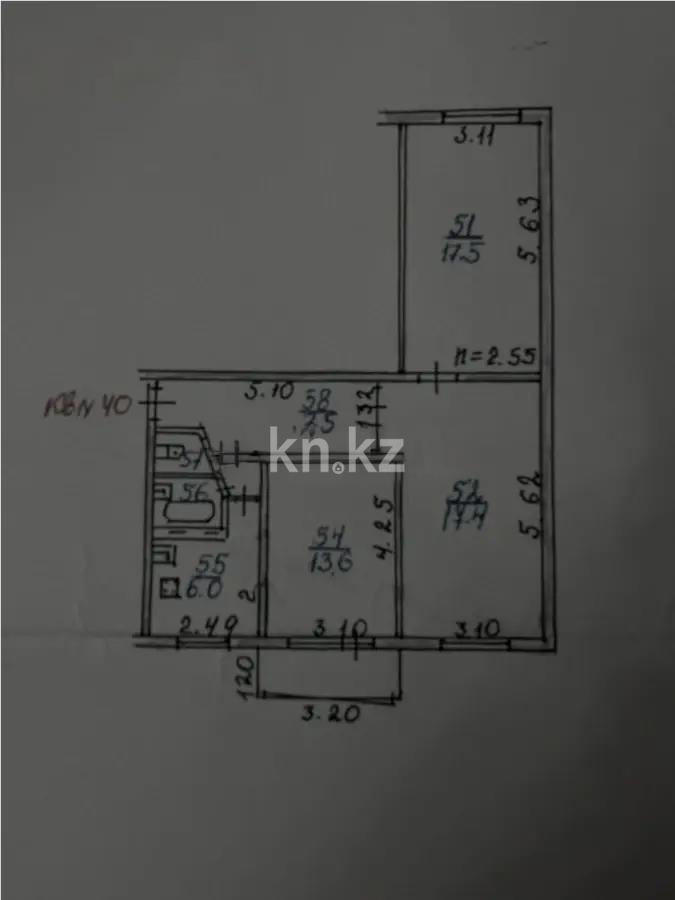 Продажа 3-комнатной квартиры, 66 м² в Алматы