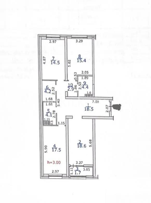 Продажа 3-комнатной квартиры, 101.8 м² - Продажа квартир в Семее фото 8 из 8