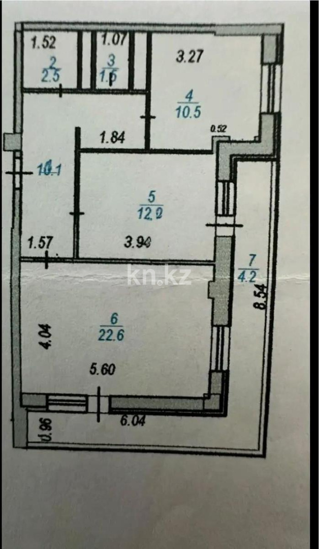 Продажа 2-комнатной квартиры, 63 м², пр. Момышулы, дом  14 в Астане - фото 6