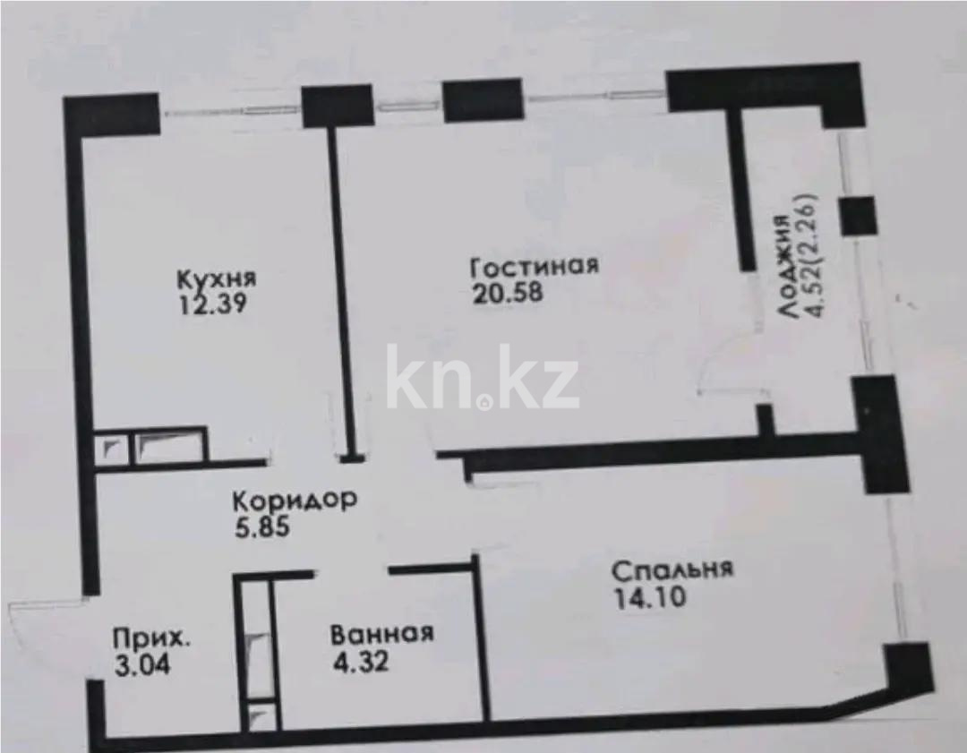 Продажа 2-комнатной квартиры, 62.54 м² в Алматы - фото 3