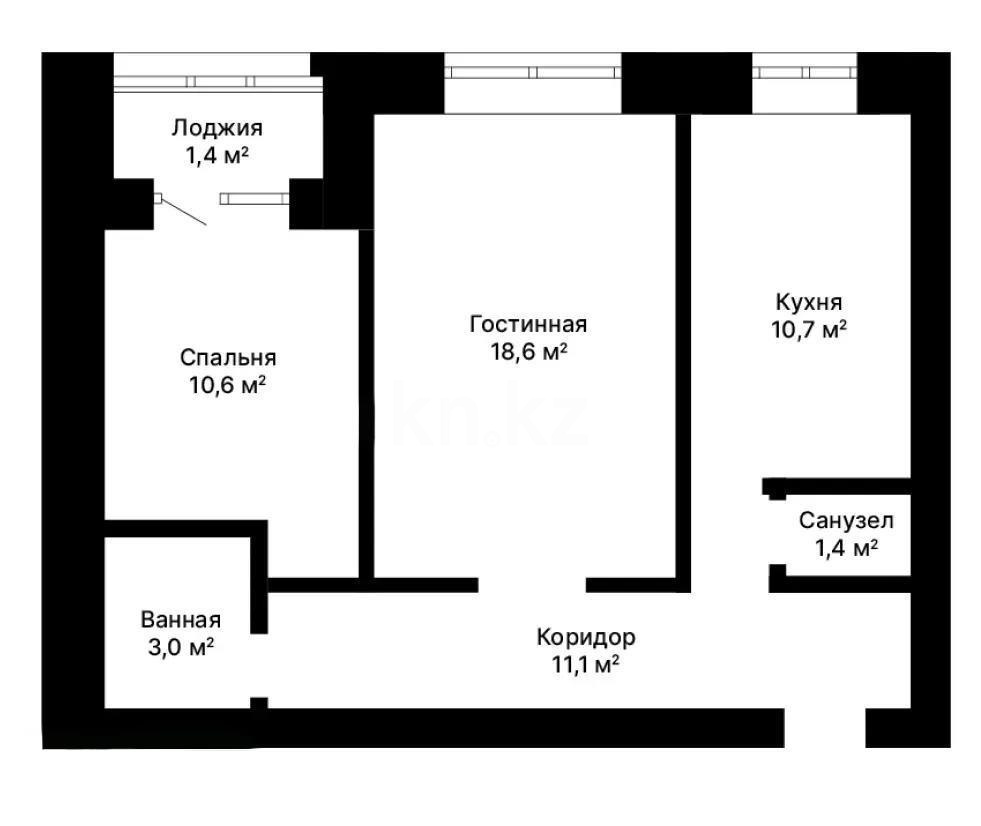 Продажа 2-комнатной квартиры, 57 м² - Продажа квартир без посредников в Караганде фото 6 из 6