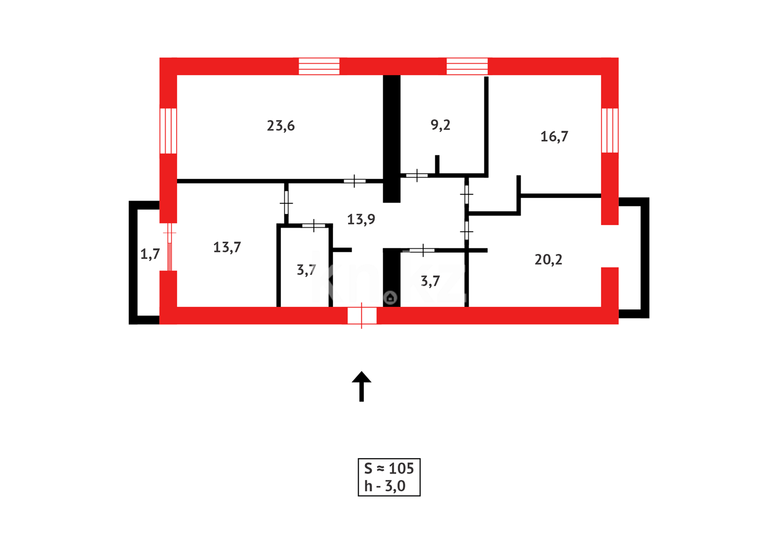 Продажа 4-комнатной квартиры, 105 м² - Продажа квартир в новостройках Караганды - страница 23 фото 16 из 16