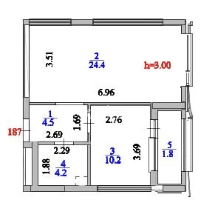Продажа 1-комнатной квартиры, 45.1 м² в Астане - фото 12