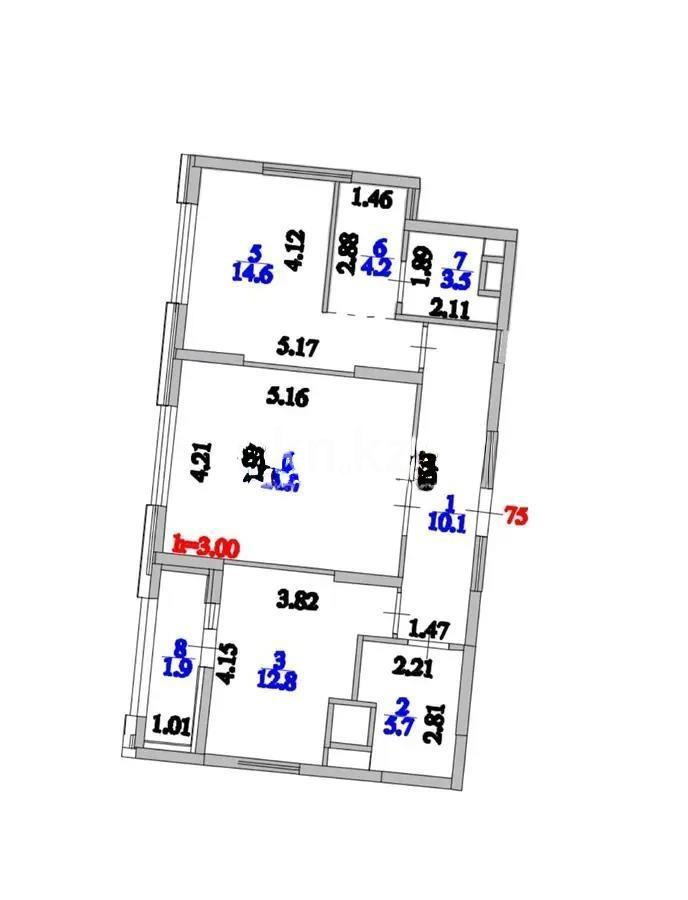 Продажа 2-комнатной квартиры, 75 м², пр. Аль-Фараби, дом  1 - Продажа квартир в Астане фото 1 из 1