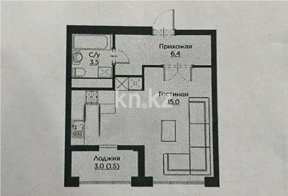 Продажа 1-комнатной квартиры, 34 м² - Продажа квартир от собственников в Астане - страница 6 фото 1 из 1