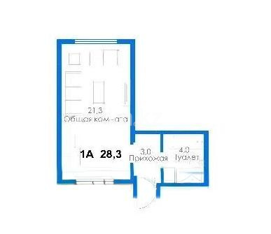 Продажа 1-комнатной квартиры, 28.3 м² в Алматы - фото 4