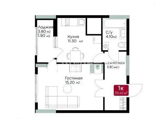 Продажа 1-комнатной квартиры, 40 м² - Продажа квартир в новостройках Астаны - страница 36 фото 1 из 1