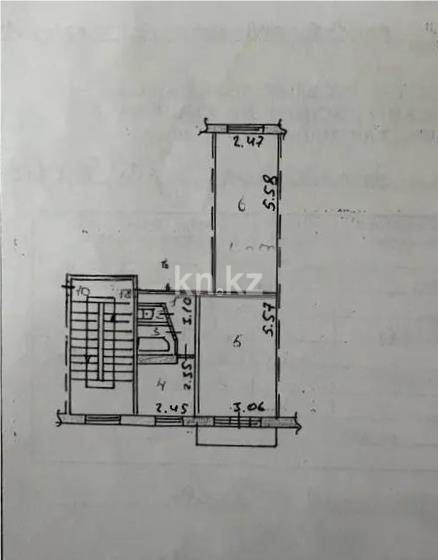 Продажа 2-комнатной квартиры, 43 м² - Продажа двухкомнатных квартир в панельном доме в Темиртау фото 6 из 6