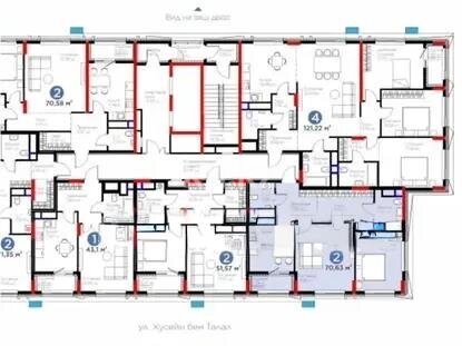 Продажа 2-комнатной квартиры, 70.63 м² в Астане