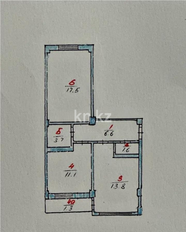 Продажа 2-комнатной квартиры, 55.6 м² в Алматы - фото 6
