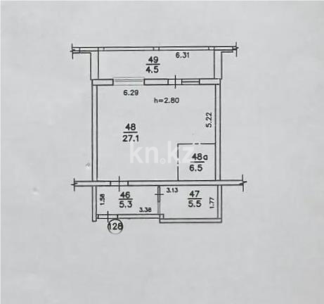 Продажа 2-комнатной квартиры, 49 м² - Продажа квартир-студий в Алматы фото 6 из 6