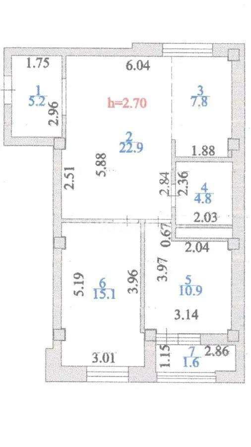 Продажа 3-комнатной квартиры, 69 м² в Астане - фото 3