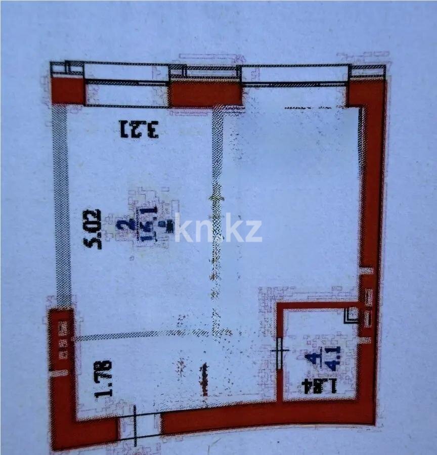 Продажа 1-комнатной квартиры, 43 м² в Астане
