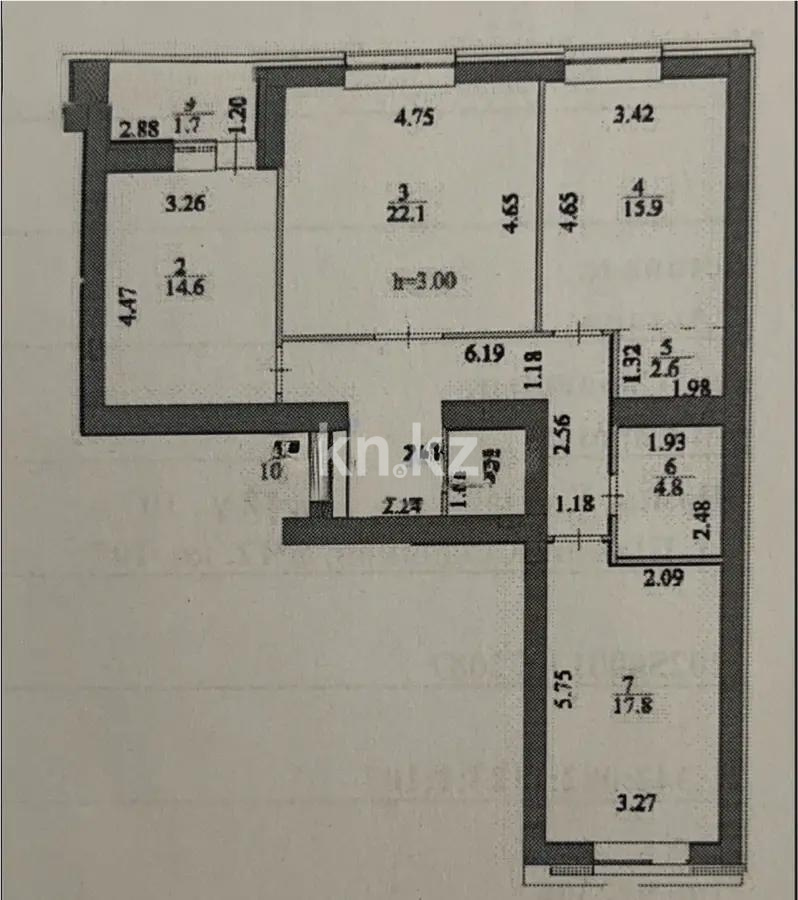 Продажа 3-комнатной квартиры, 97 м² - Продажа квартир в Астане фото 1 из 1