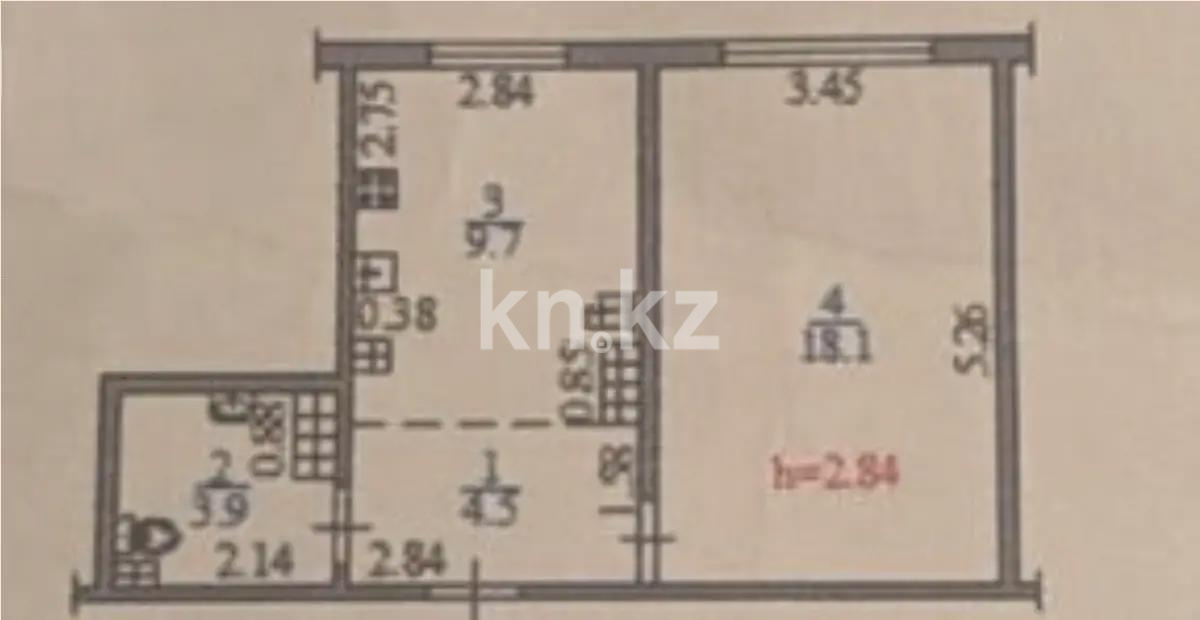 Продажа 1-комнатной квартиры, 36.2 м² в Алматы - фото 4