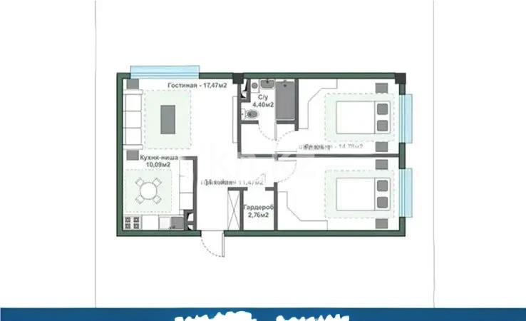 Продажа 3-комнатной квартиры, 78 м² - Продажа квартир в Турксибском р-не Алматы - страница 4 фото 2 из 2