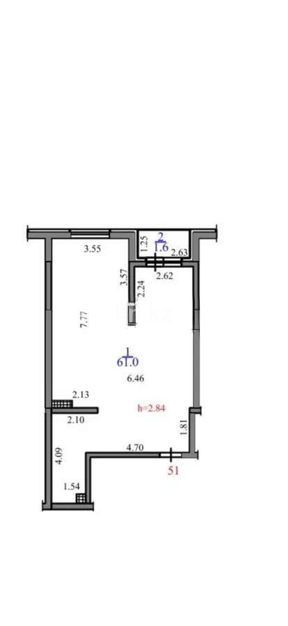 Продажа 3-комнатной квартиры, 61 м² в Алматы - фото 2