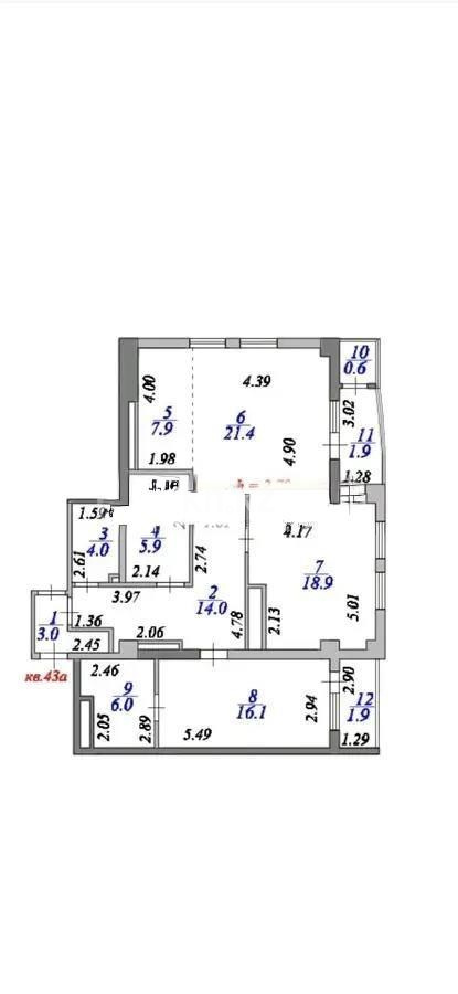 Продажа 3-комнатной квартиры, 100 м² - Продажа квартир в р-не Байконур Астаны фото 5 из 5