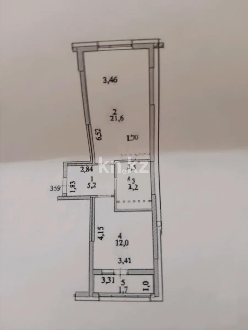 Продажа 1-комнатной квартиры, 45.7 м², ул. Е-429, дом  14 - Продажа  однокомнатных квартир в новостройках Астаны с фото фото 1 из 1