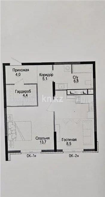 Продажа 3-комнатной квартиры, 51.4 м² - Продажа трехкомнатных квартир от собственников в Алматы фото 1 из 1