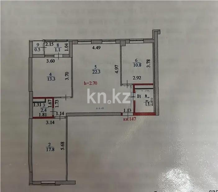 Продажа 3-комнатной квартиры, 84 м² - Продажа недвижимости в Астане - страница 19 фото 6 из 6