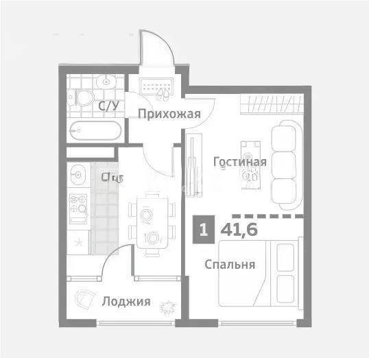 Продажа 1-комнатной квартиры, 41.5 м² в Алматы - фото 3