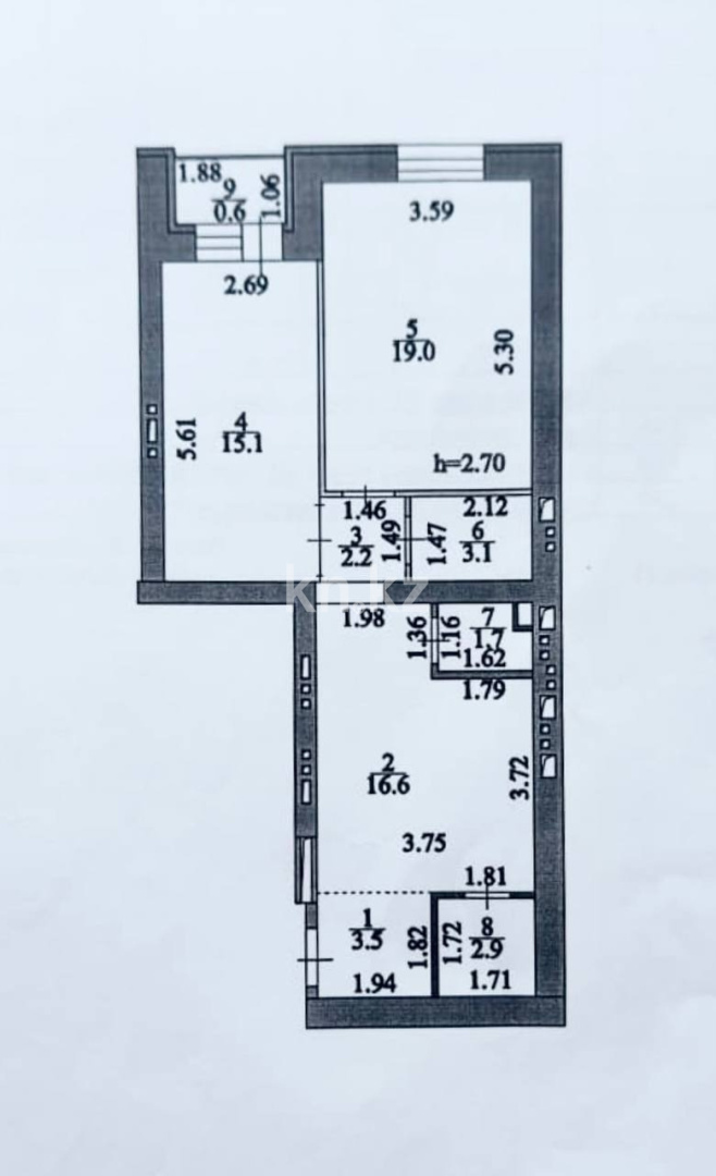 Продажа 2-комнатной квартиры, 65 м² в Астане - фото 2