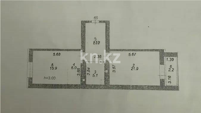Продажа 2-комнатной квартиры, 61.9 м² - Продажа недвижимости в Астане - страница 12 фото 5 из 5