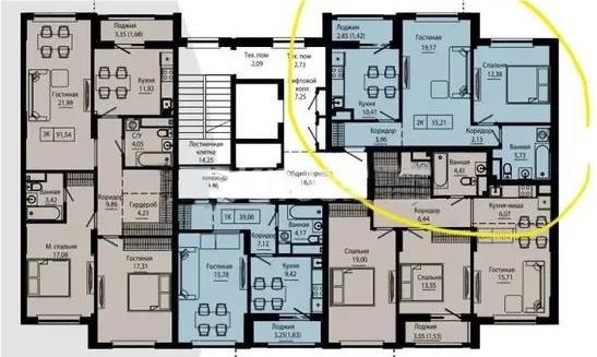Продажа 2-комнатной квартиры, 56 м², пр. Улы Дала, дом  28 стр в Астане