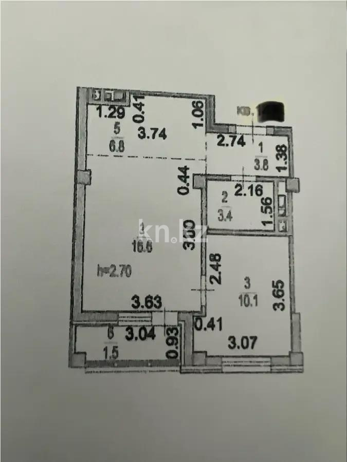 Продажа 2-комнатной квартиры, 42.2 м² в Астане - фото 6