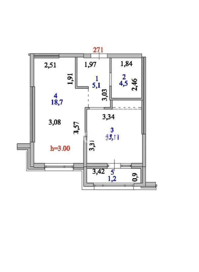 Продажа 1-комнатной квартиры, 40 м², ул. Толе би, дом  14 в Астане - фото 4