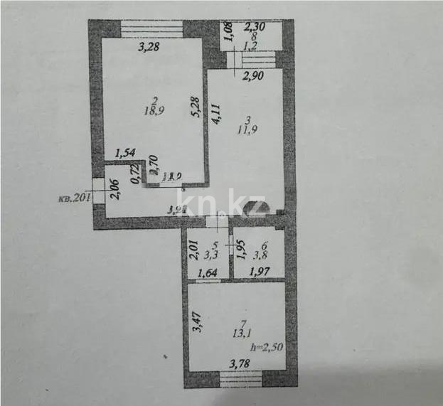 Продажа 2-комнатной квартиры, 62.1 м² - Продажа двухкомнатных квартир в Астане - страница 8 фото 5 из 5