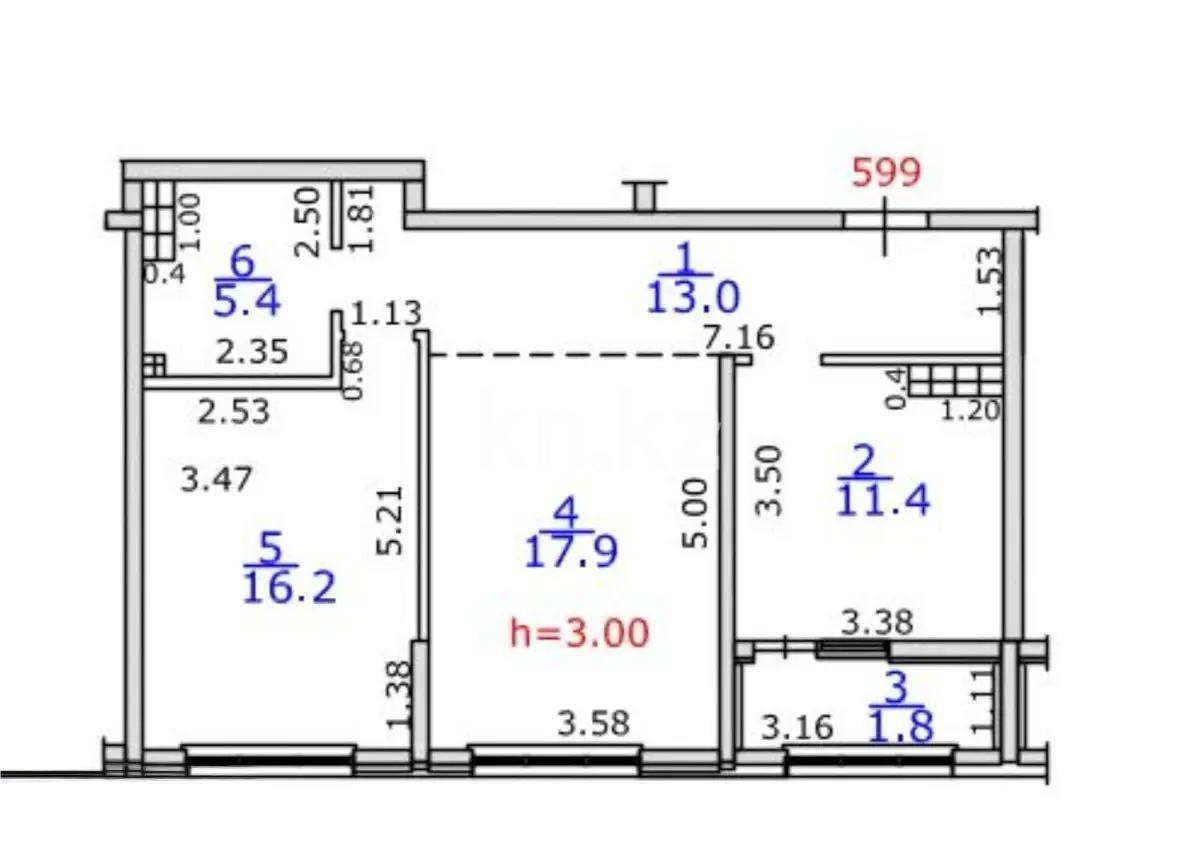 Продажа 2-комнатной квартиры, 66 м², пр. Райымбека, дом  162а в Алматы - фото 5
