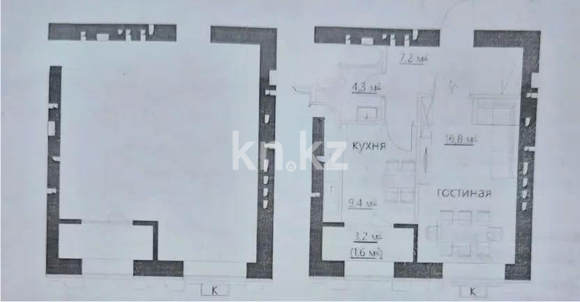 Продажа 2-комнатной квартиры, 41 м² - Продажа двухкомнатных квартир от собственников в Караганде фото 3 из 3