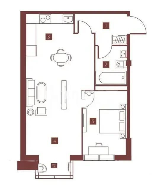 Продажа 2-комнатной квартиры, 49 м², ул. Талдыарал, дом  19 - Продажа  двухкомнатных квартир в новостройках Алматы без посредников фото 1 из 1