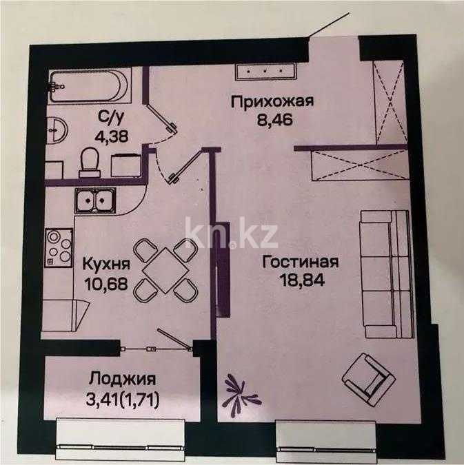 Продажа 1-комнатной квартиры, 44 м² - Продажа недвижимости в Астане - страница 33 фото 1 из 1