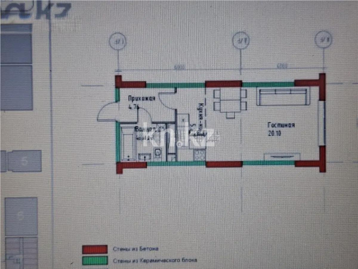 Продажа 1-комнатной квартиры, 34.9 м² в Алматы