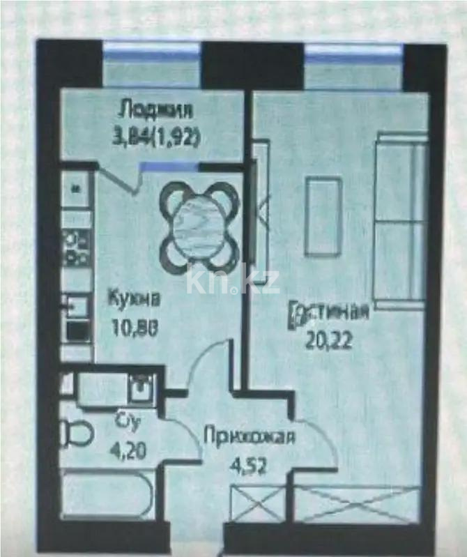 Продажа 1-комнатной квартиры, 42 м², пр. Тауелсыздык, дом  25/1 стр в Астане - фото 4