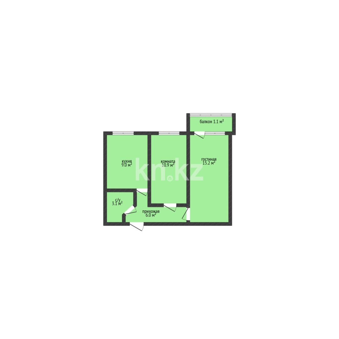 Продажа 2-комнатной квартиры, 45.3 м² - Продажа квартир в Костанае фото 8 из 8