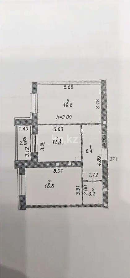 Продажа 2-комнатной квартиры, 63 м², ул. А-52, дом  8 - Продажа квартир в Астане без посредников фото 1 из 1