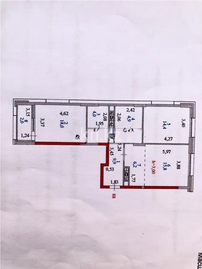 Продажа 3-комнатной квартиры, 75.2 м², пр. Улы Дала, дом  27 - Продажа  трехкомнатных квартир в Астане без посредников фото 1 из 1