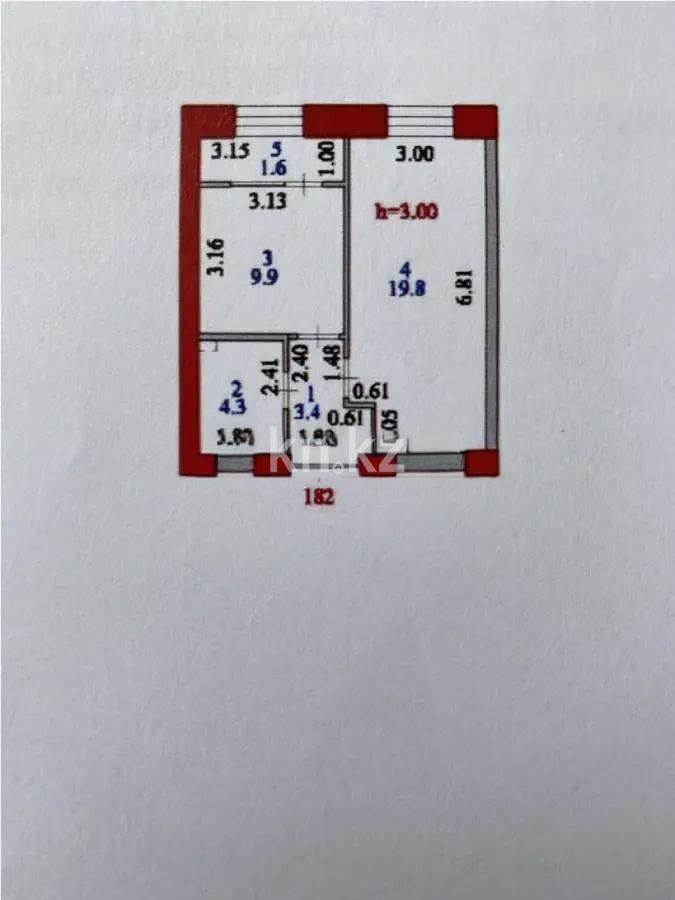 Продажа 1-комнатной квартиры, 39 м², ул. Керей, Жанибек хандар, дом  44/6 - Продажа  однокомнатных квартир в новостройках Астаны без посредников с фото фото 1 из 1